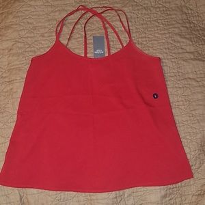 A&F NWT red strappy top